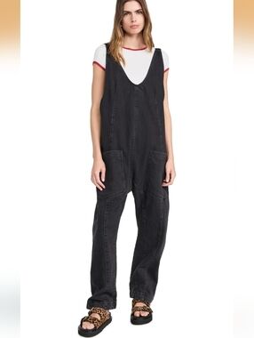 We The Free Black High Roller Jumpsuit